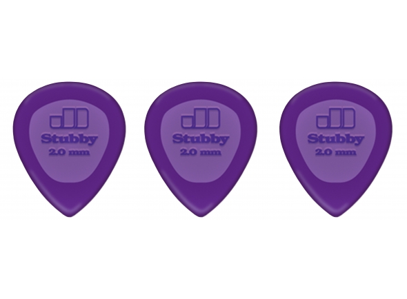 Dunlop Stubby 2.00 mm Lilás (3 Un) Dunlop Stubby 2.00 mm Lilás (3 Un)
